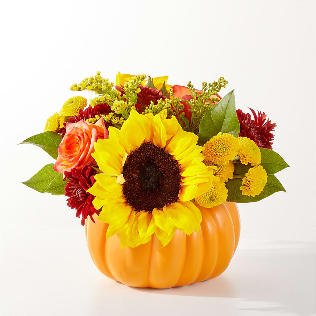 Golden Gourd Pumpkin Bouquet – Super Savers, Lincoln NE