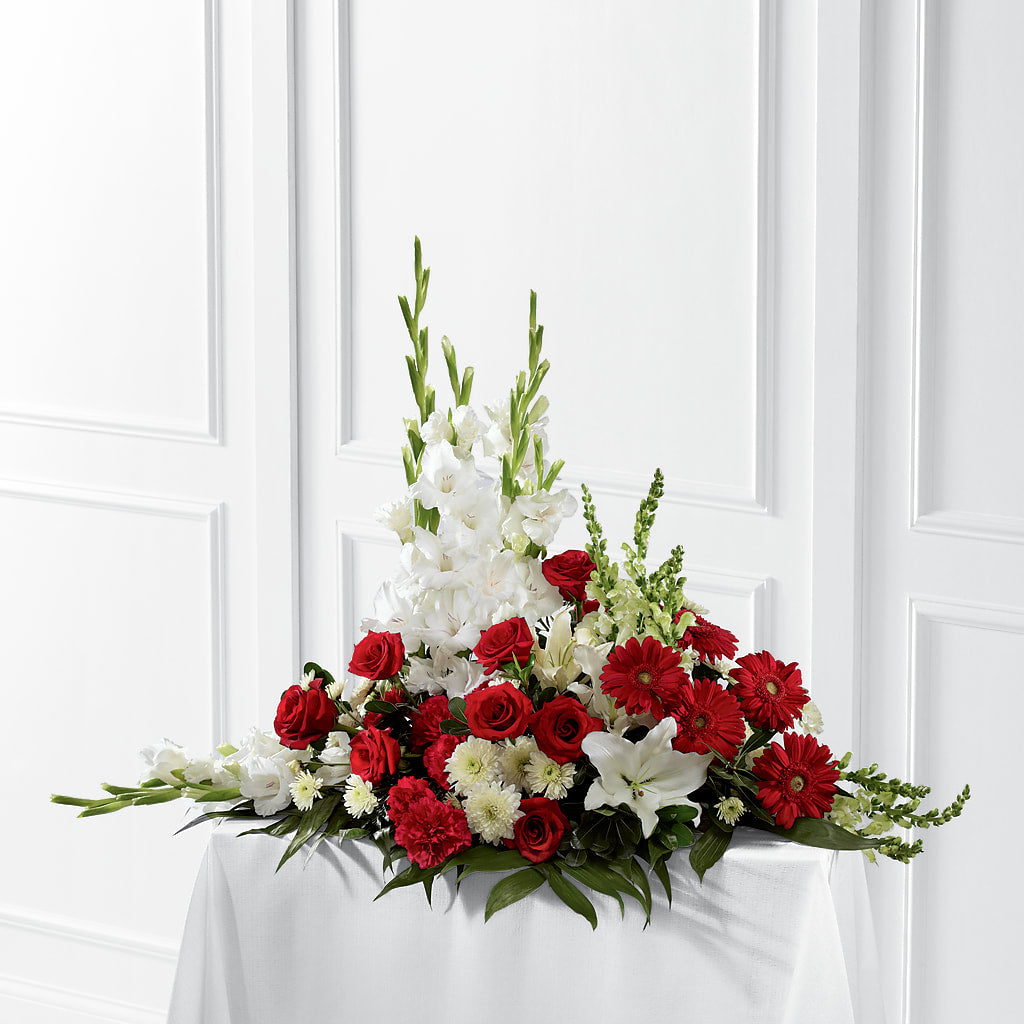 Crimson & White Arrangement – Super Savers, Lincoln NE