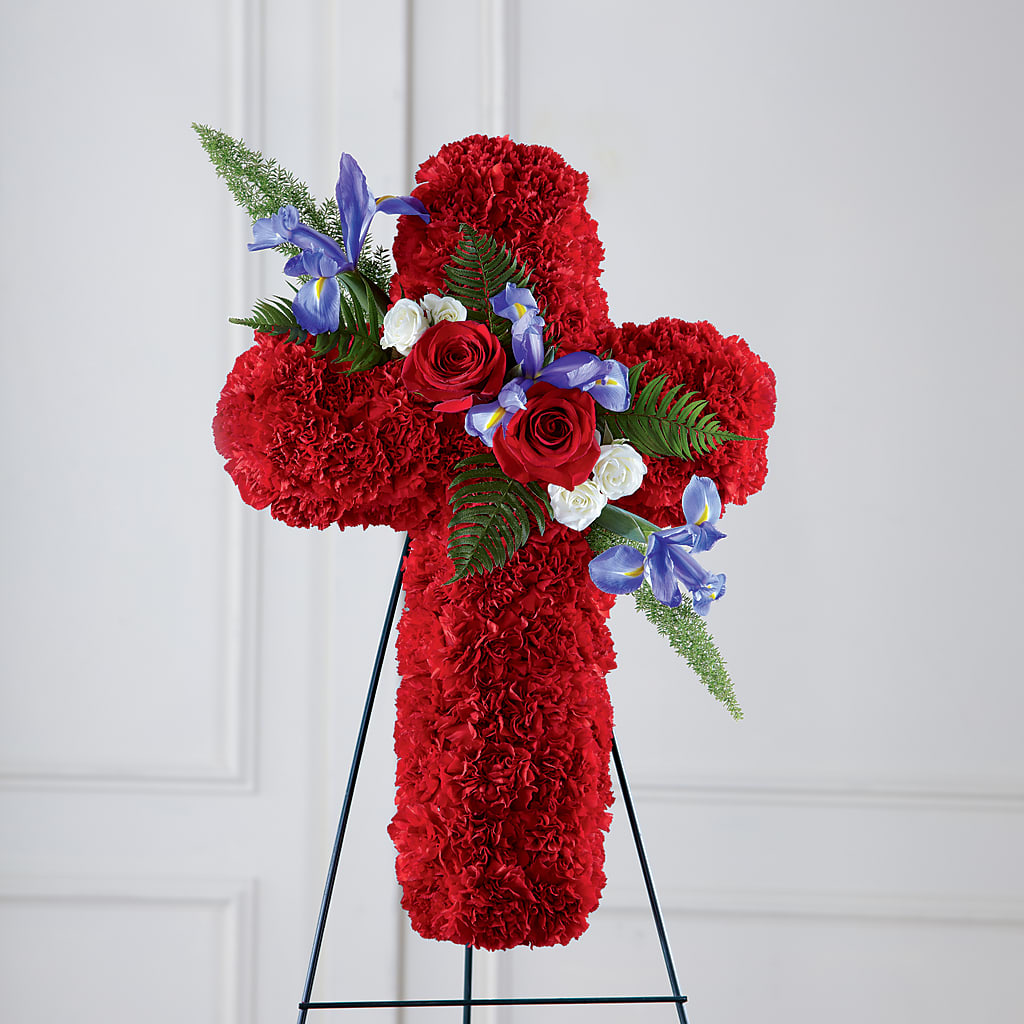 Faithful Hero Floral Cross – Super Savers, Lincoln NE
