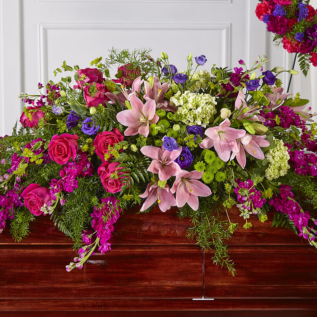 Radiant Tribute Casket Spray – Super Savers, Lincoln NE