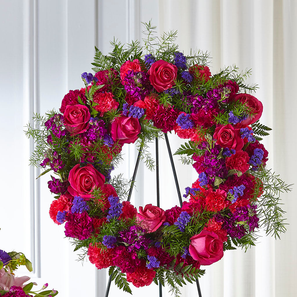 Calming Colors Wreath – Super Savers, Lincoln NE