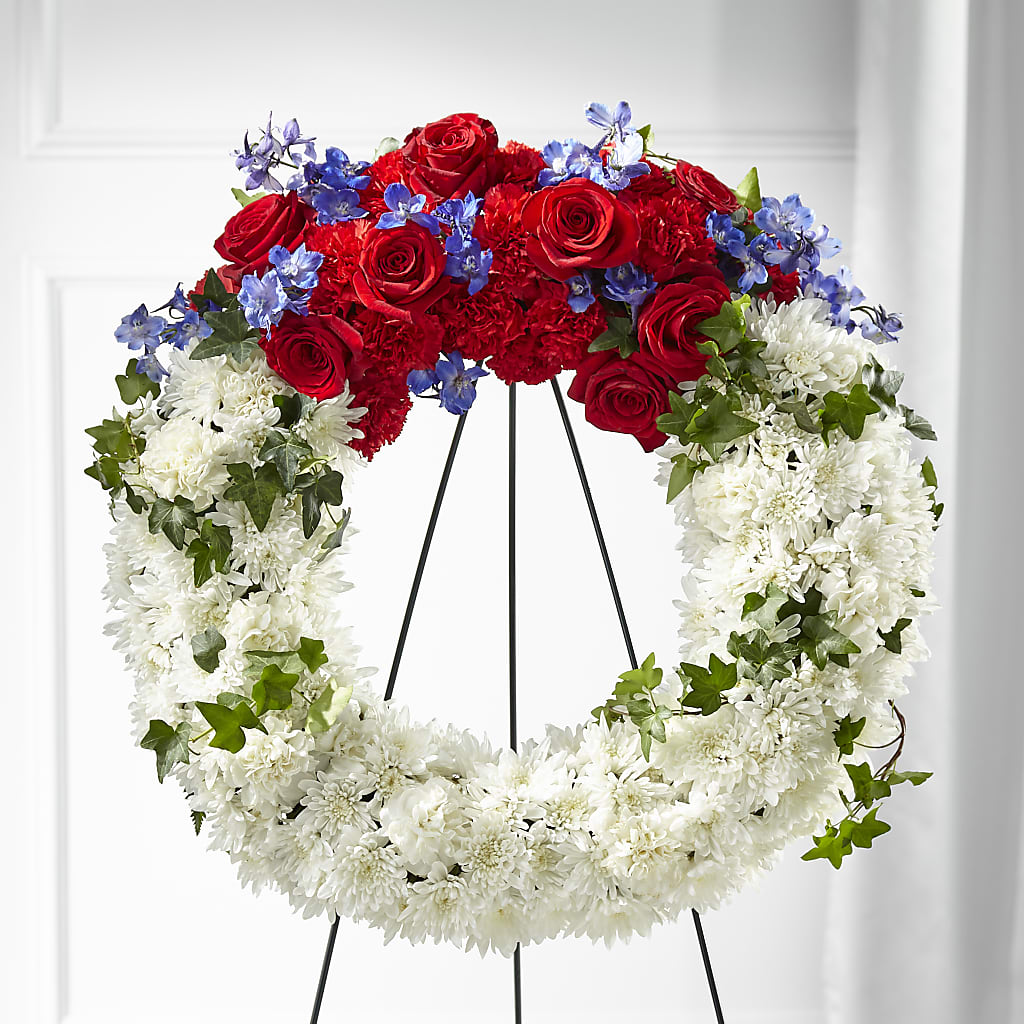 Patriotic Passion Wreath – Super Savers, Lincoln NE