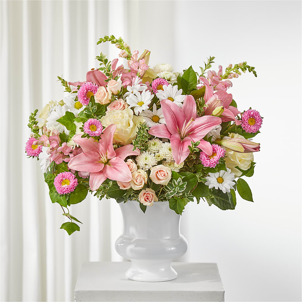 Empathetic Blooms Urn Arrangement – Super Savers, Lincoln NE