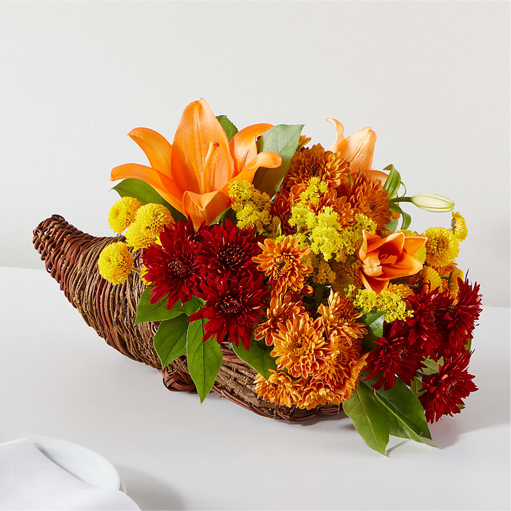 Bouquet of Blessings Cornucopia – Super Savers, Lincoln NE