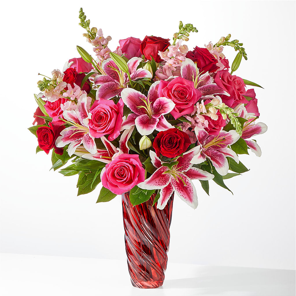 Always You Bouquet with Luxe Swirl Vase – Super Savers, Lincoln NE