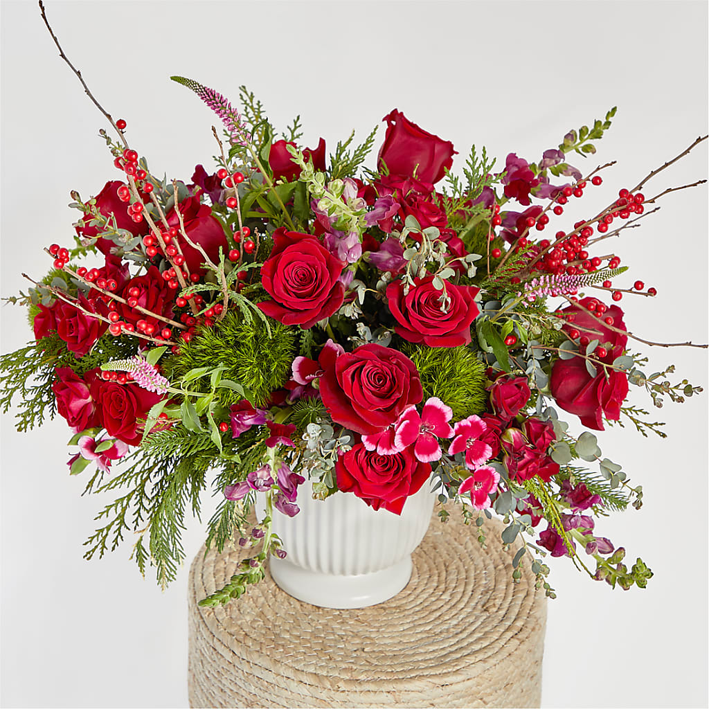 Big Red Bow Bouquet –  Super Savers, Lincoln NE