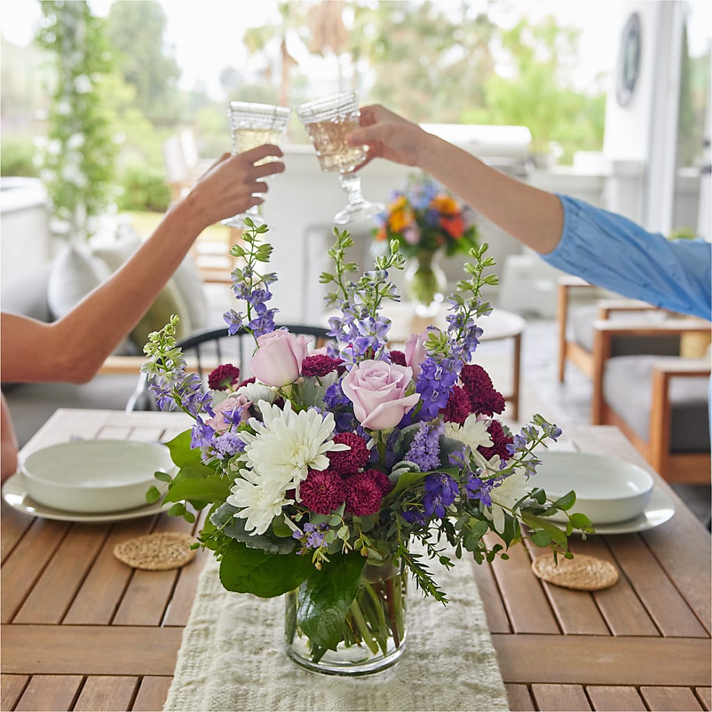 Violet Frost Bouquet –  Super Savers, Lincoln NE