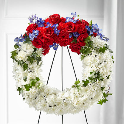 Patriotic Passion Wreath –  Super Savers, Lincoln NE