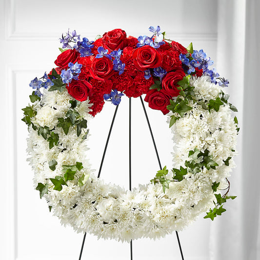 Patriotic Passion Wreath –  Super Savers, Lincoln NE