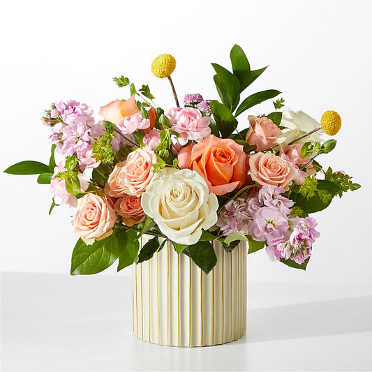 French Market Bouquet with Ivory Vase –  Super Savers, Lincoln NE