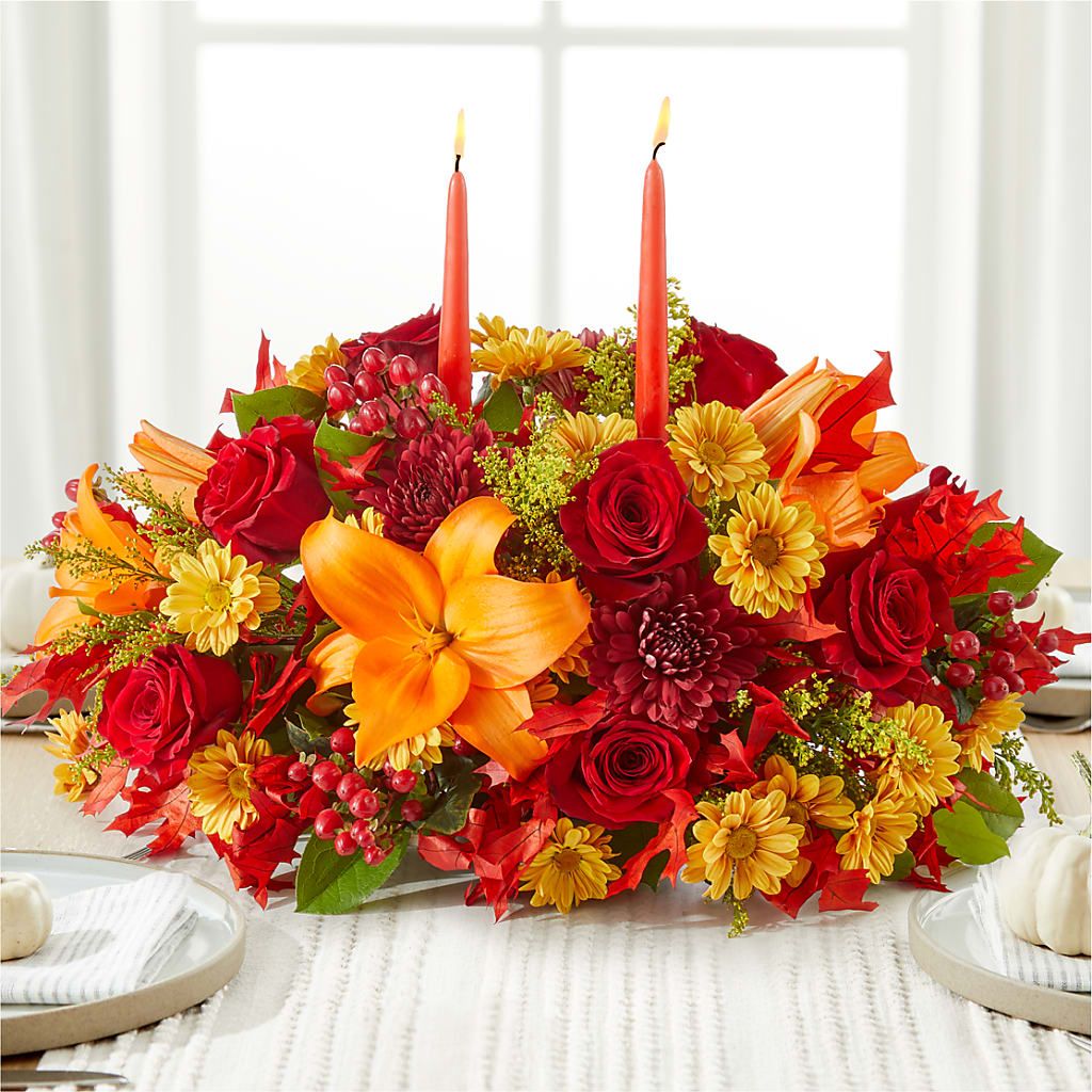 Autumn's Embrace Centerpiece –  Super Savers, Lincoln NE